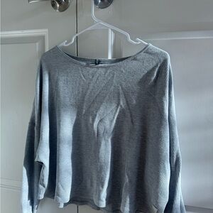 Vuori Women's Long Sleeve Ribbed Top - Light Gray